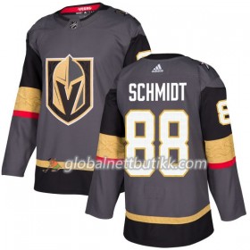 Vegas Golden Knights Hockeydrakt Nate Schmidt 88 2017-2018 Grå Adidas Authentic - Herre